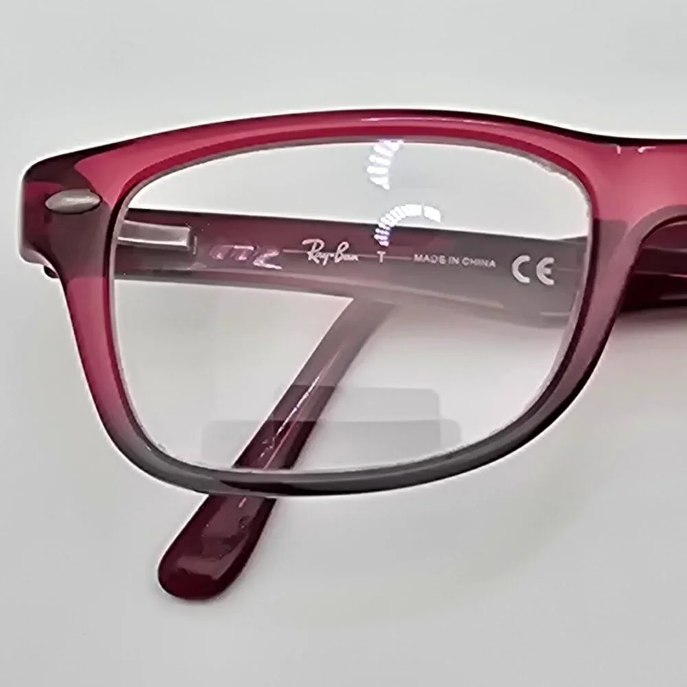 Ray-Ban RB1531 3648 Polished Fuxia on Grey Kids Eyeglasses Frame w/ Flexhinge